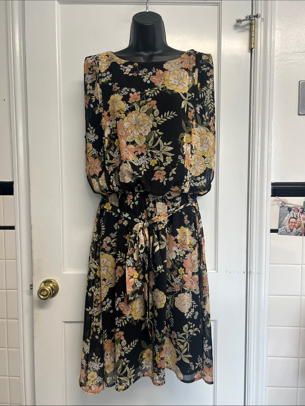 Gilli Ladies size 1X lined floral dress